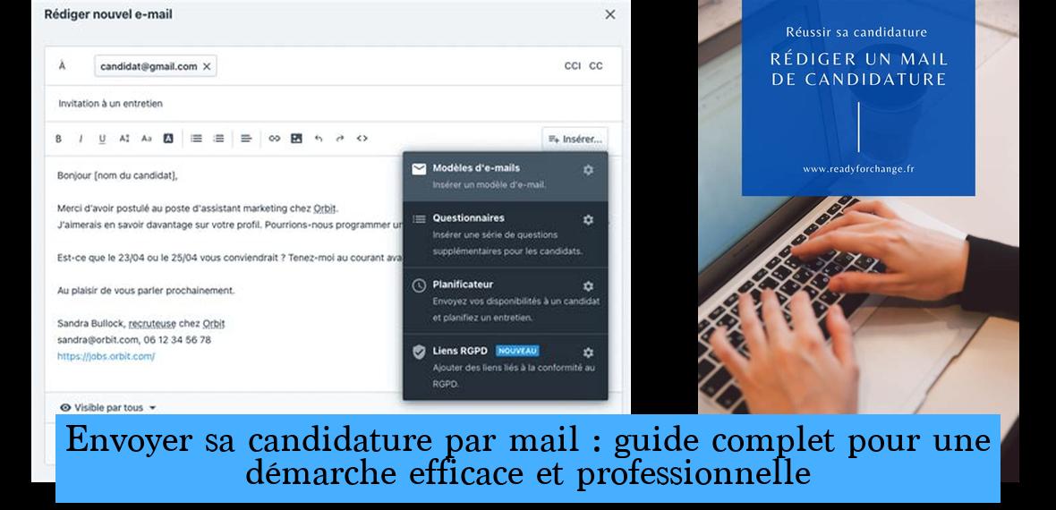 Envoyer sa candidature par mail : guide complet pour une démarche ...
