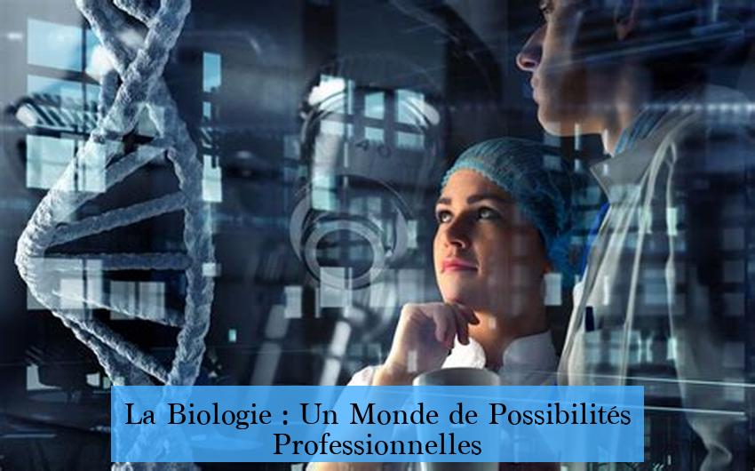 La Biologie : Un Monde de Possibilités Professionnelles