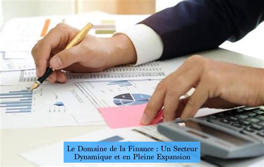 Le Domaine de la Finance : Un Secteur Dynamique et en Pleine Expansion