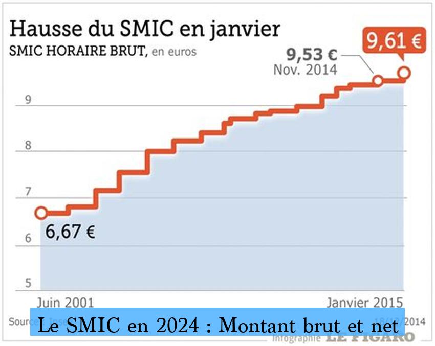 Le SMIC en 2024 : Montant brut et net