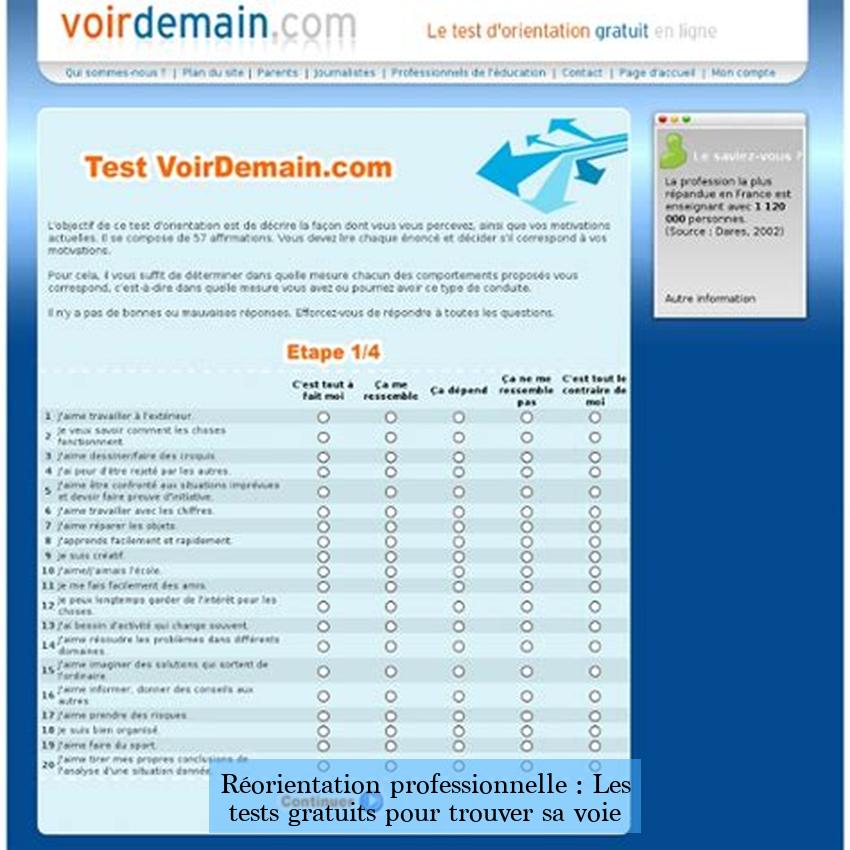 Réorientation professionnelle : Les tests gratuits pour trouver sa voie