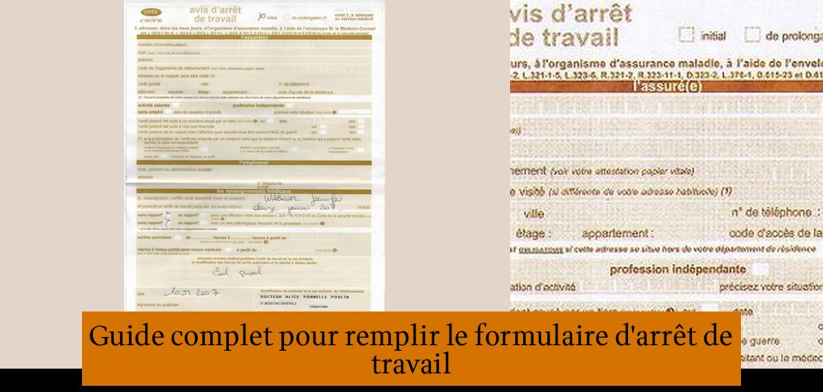 Guide complet pour remplir le formulaire d