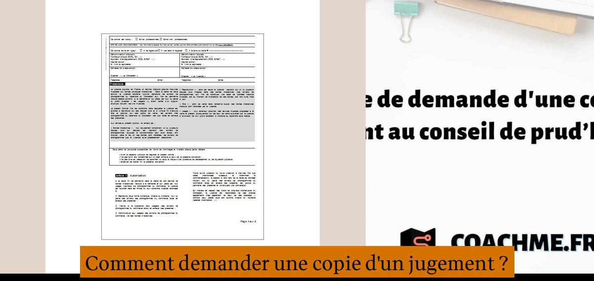 Comment demander une copie d'un jugement ? | Etude Lote : Ressources