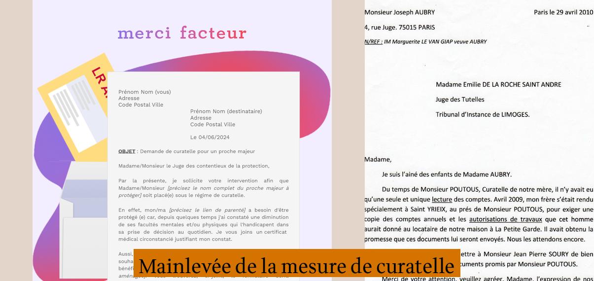Comment rédiger une lettre pour mettre fin à une curatelle ? | Etude